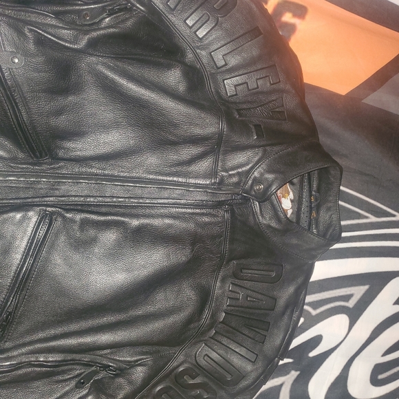 New harley leather  jacket - Picture 4 of 4